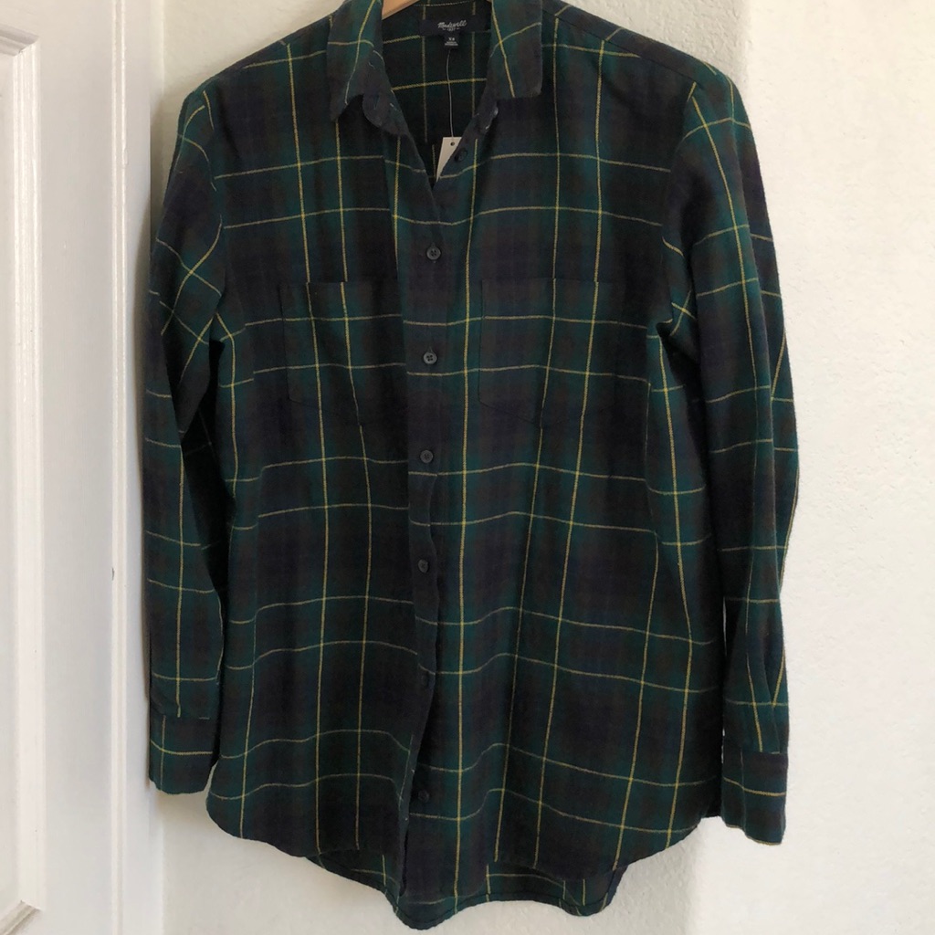 Madewell Plaid Button Up Shirt